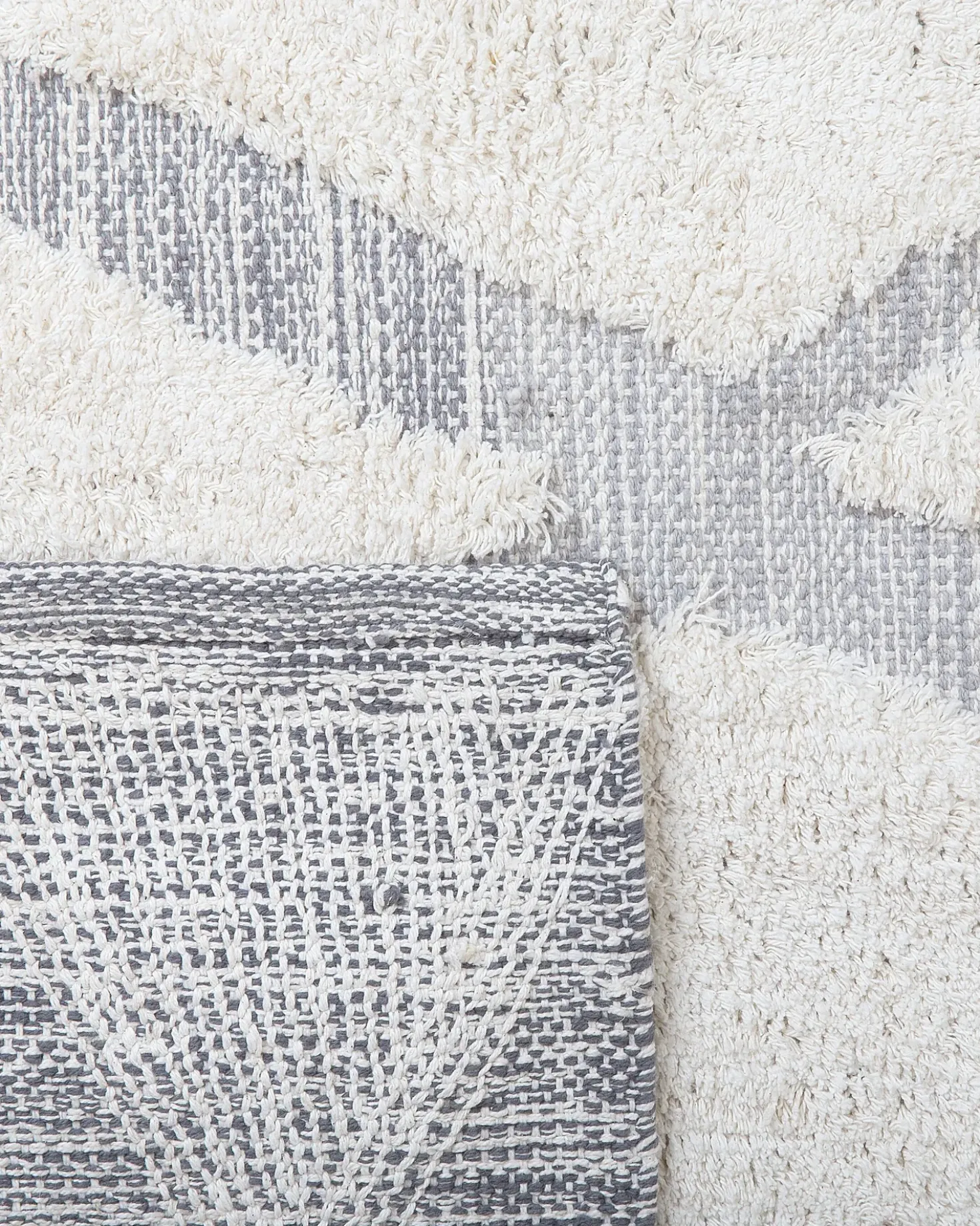 Tappeto PENDIK Beige chiaro 140 x 200 cm Cotone