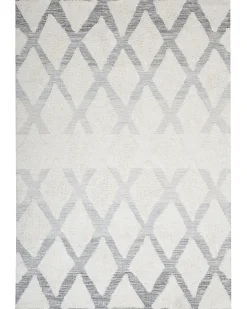 Tappeto PENDIK Beige chiaro 140 x 200 cm Cotone