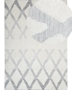 Tappeto PENDIK Beige chiaro 140 x 200 cm Cotone