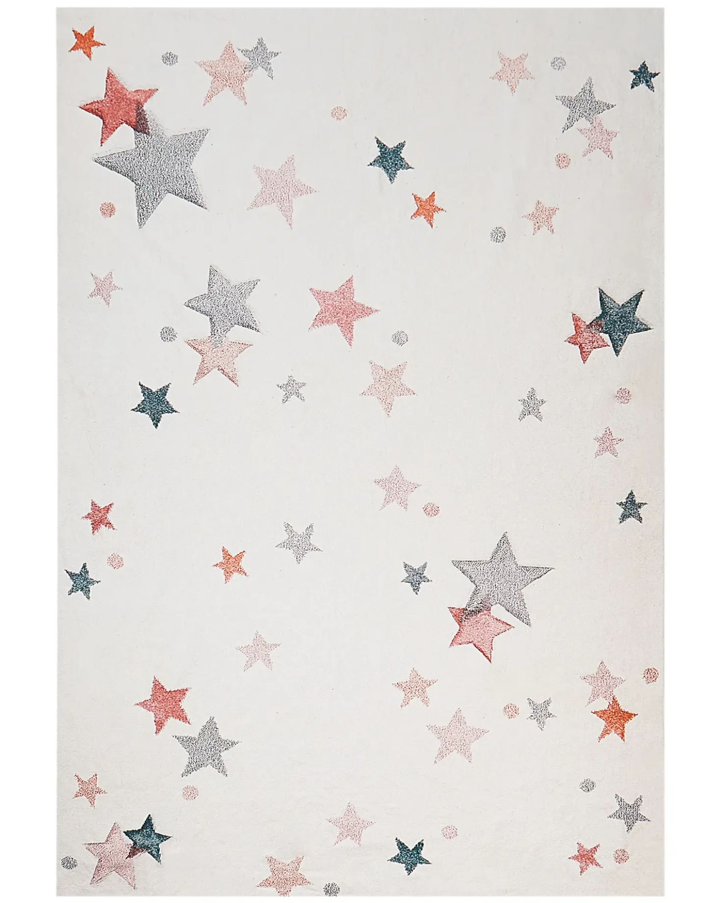Tappeto per bambini ALPOUD Bianco 140 x 200 cm Cotone