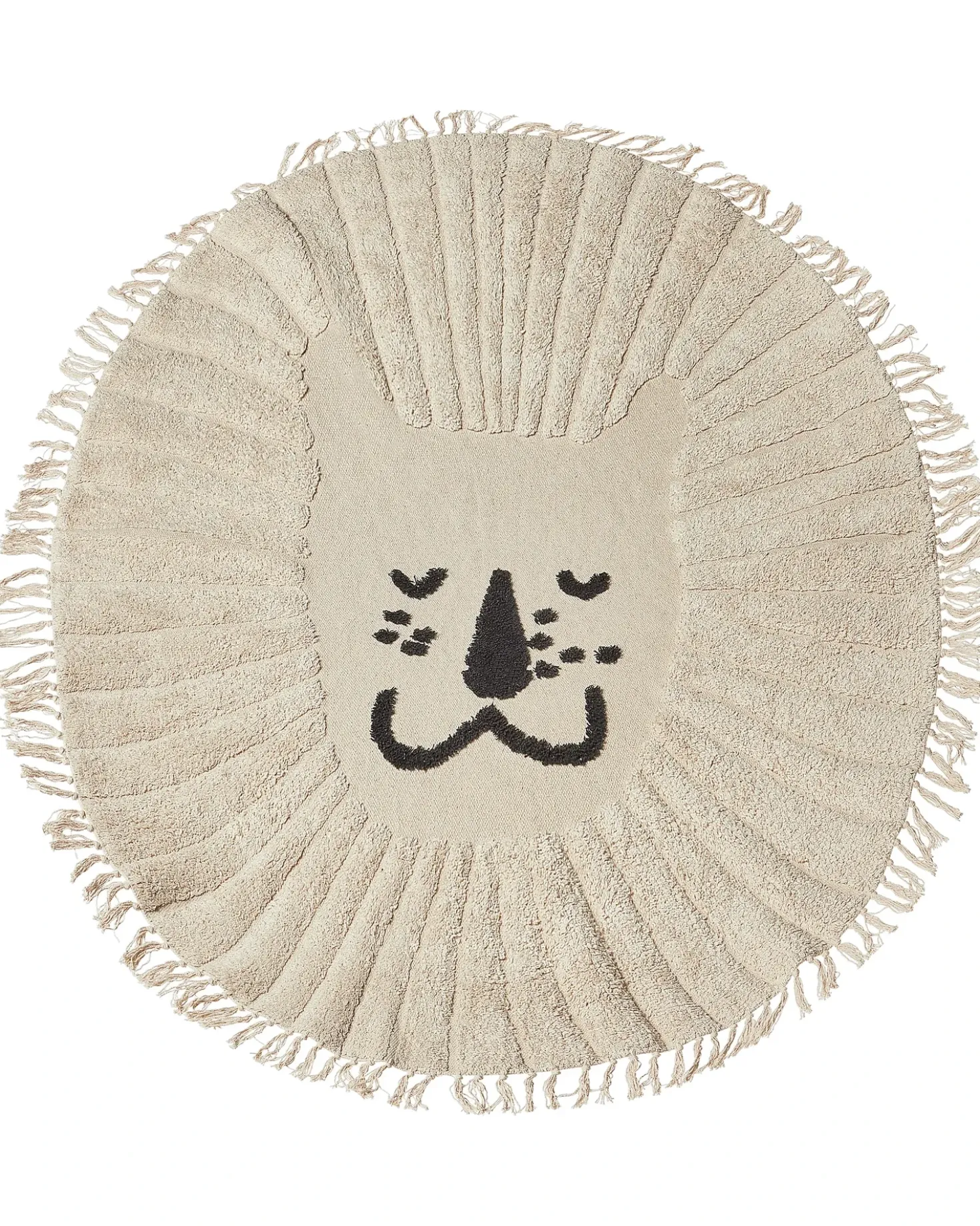 Tappeto per bambini BADHANI Beige ø 140 cm Cotone