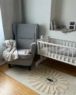 Tappeto per bambini BALARI Beige 80 x 150 cm Cotone