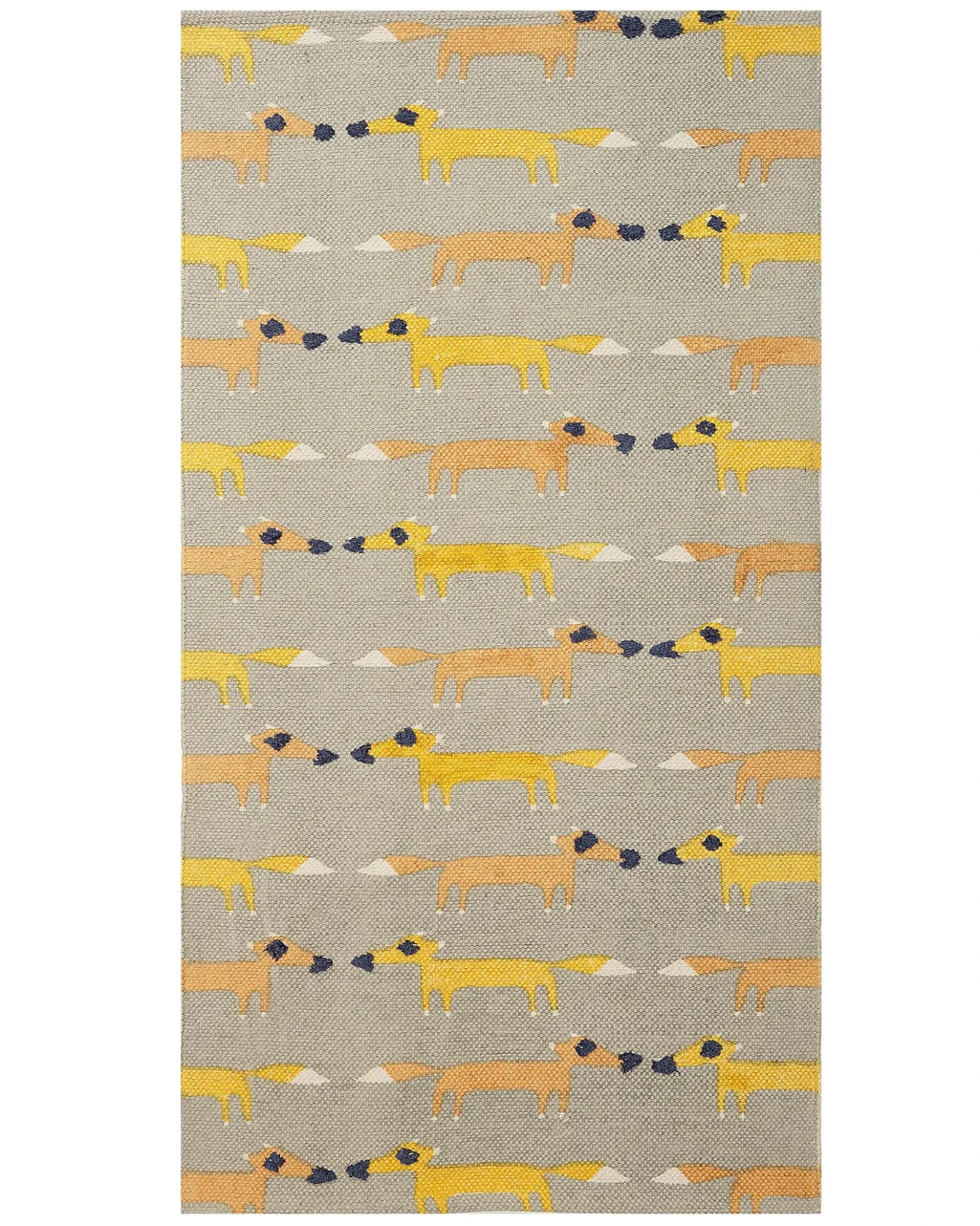Tappeto per bambini BANKGO Grigio 80 x 150 cm Cotone