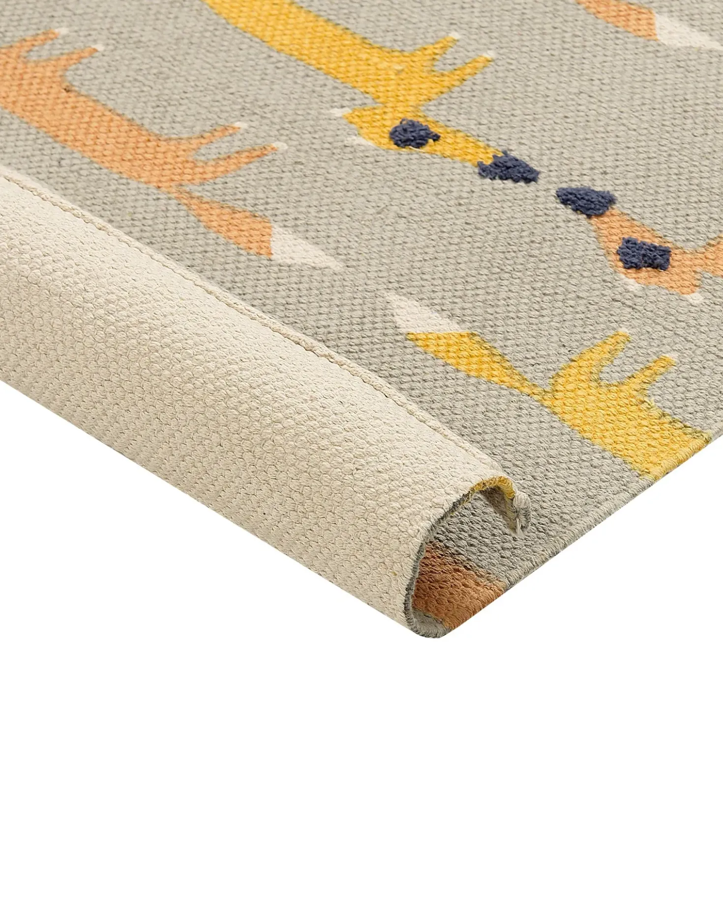 Tappeto per bambini BANKGO Grigio 80 x 150 cm Cotone
