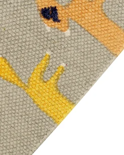 Tappeto per bambini BANKGO Grigio 80 x 150 cm Cotone