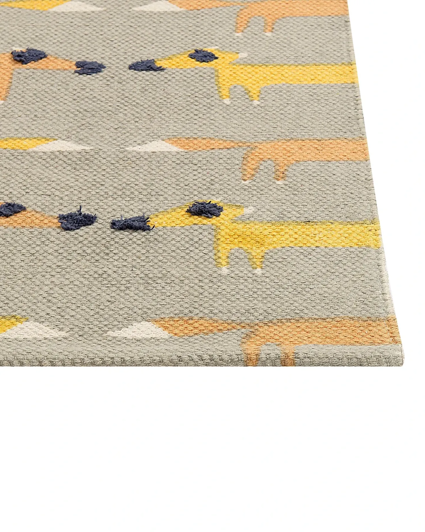 Tappeto per bambini BANKGO Grigio 80 x 150 cm Cotone