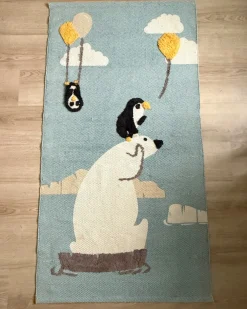 Tappeto per bambini BARUS Multicolore 80 x 150 cm Cotone
