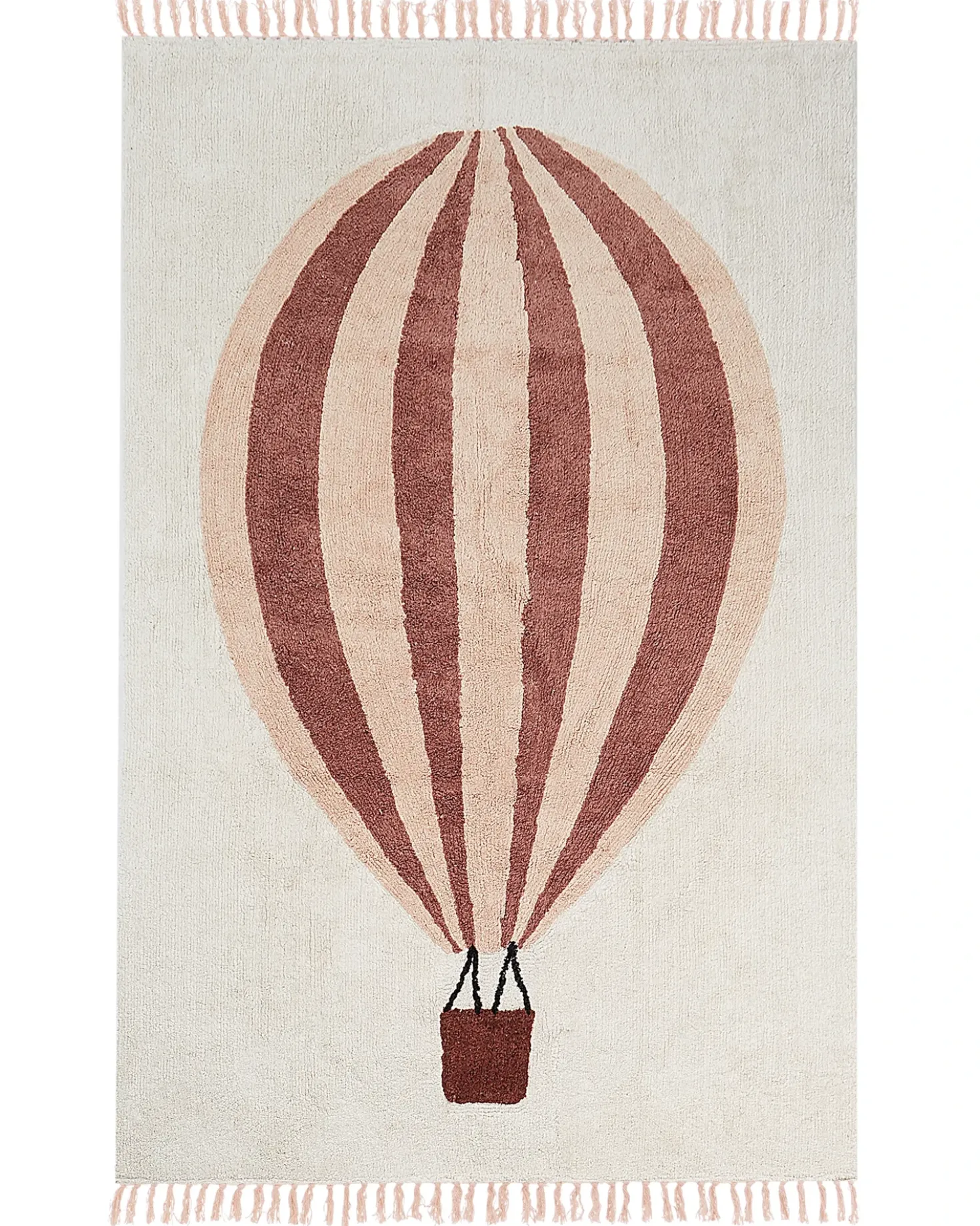 Tappeto per bambini BAZALETI Beige chiaro 140 x 200 cm Cotone