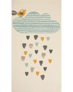 Tappeto per bambini BLANG Beige 80 x 150 cm Cotone
