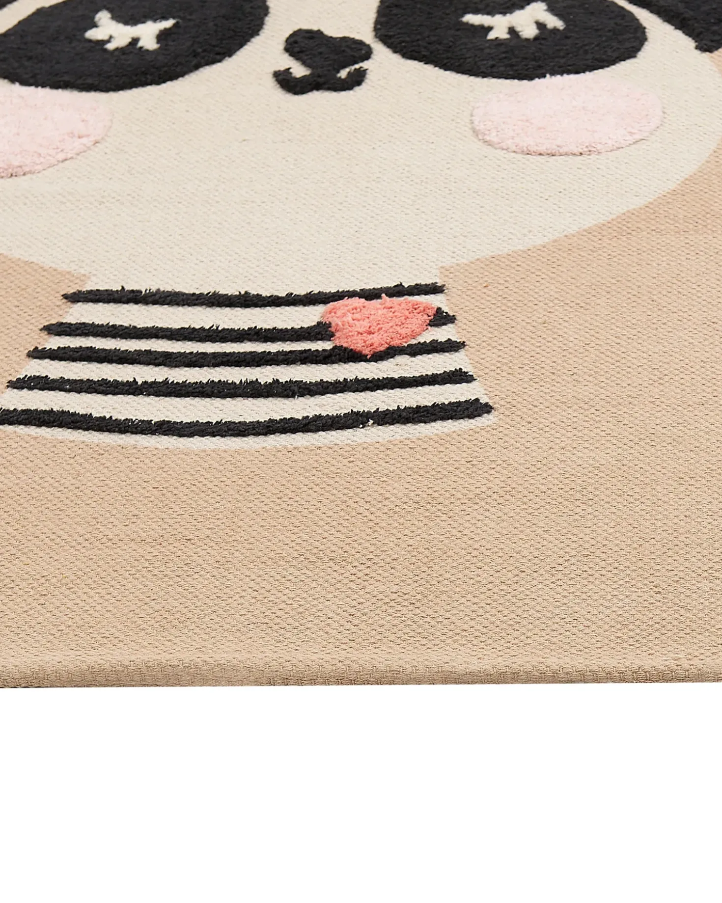 Tappeto per bambini BUNAN Beige 80 x 150 cm Cotone