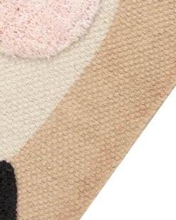Tappeto per bambini BUNAN Beige 80 x 150 cm Cotone