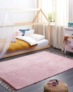 Tappeto per bambini CAPARLI Rosa 140 x 200 cm Cotone