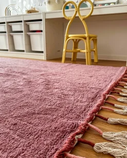 Tappeto per bambini CAPARLI Rosa 140 x 200 cm Cotone