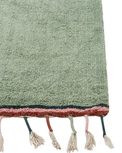 Tappeto per bambini CAPARLI Verde chiaro 140 x 200 cm Cotone