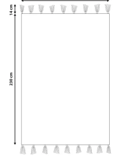 Tappeto per bambini CAVUS Bianco 160 x 230 cm Cotone