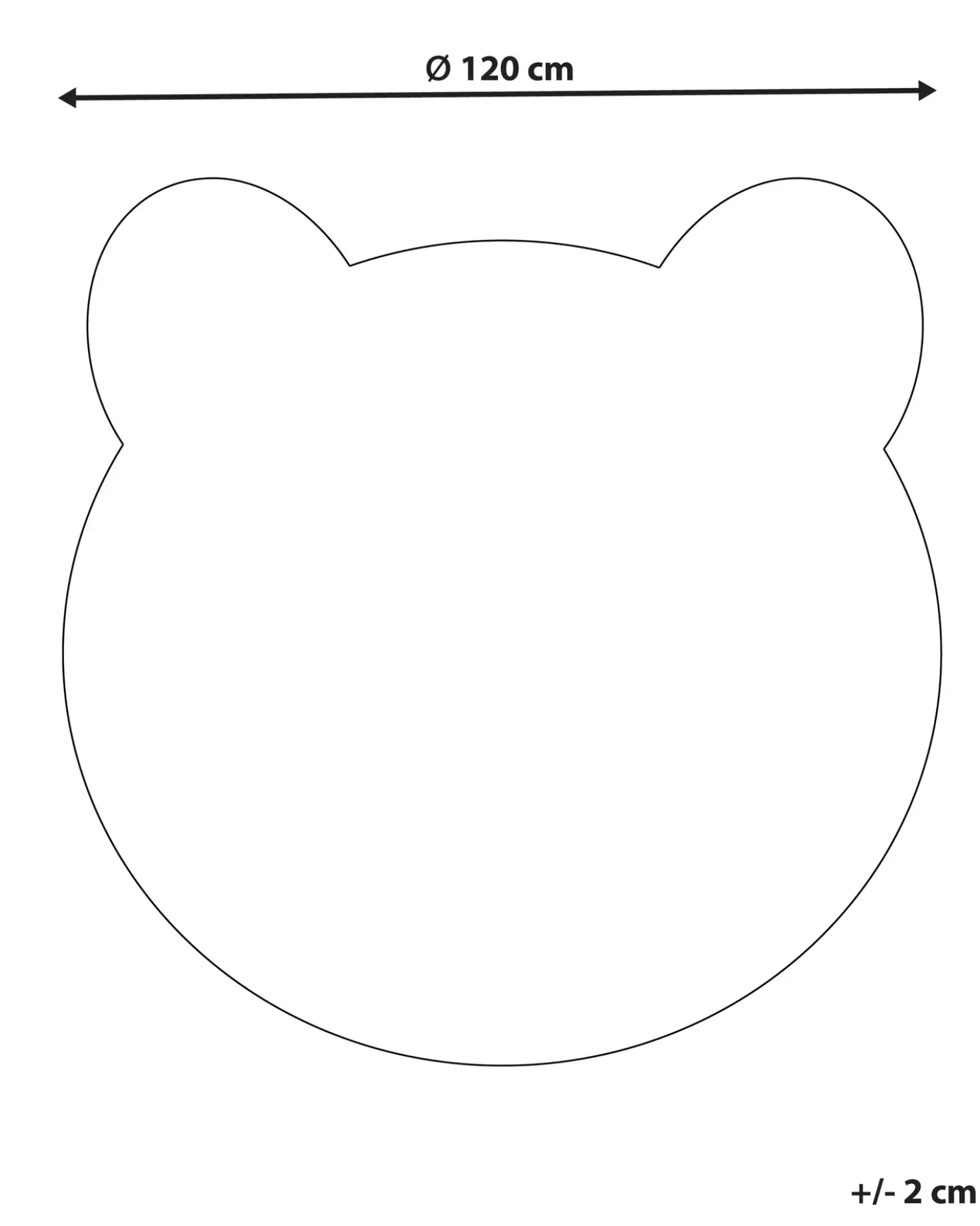 Tappeto per bambini COLARGOL Marrone ø 120 cm