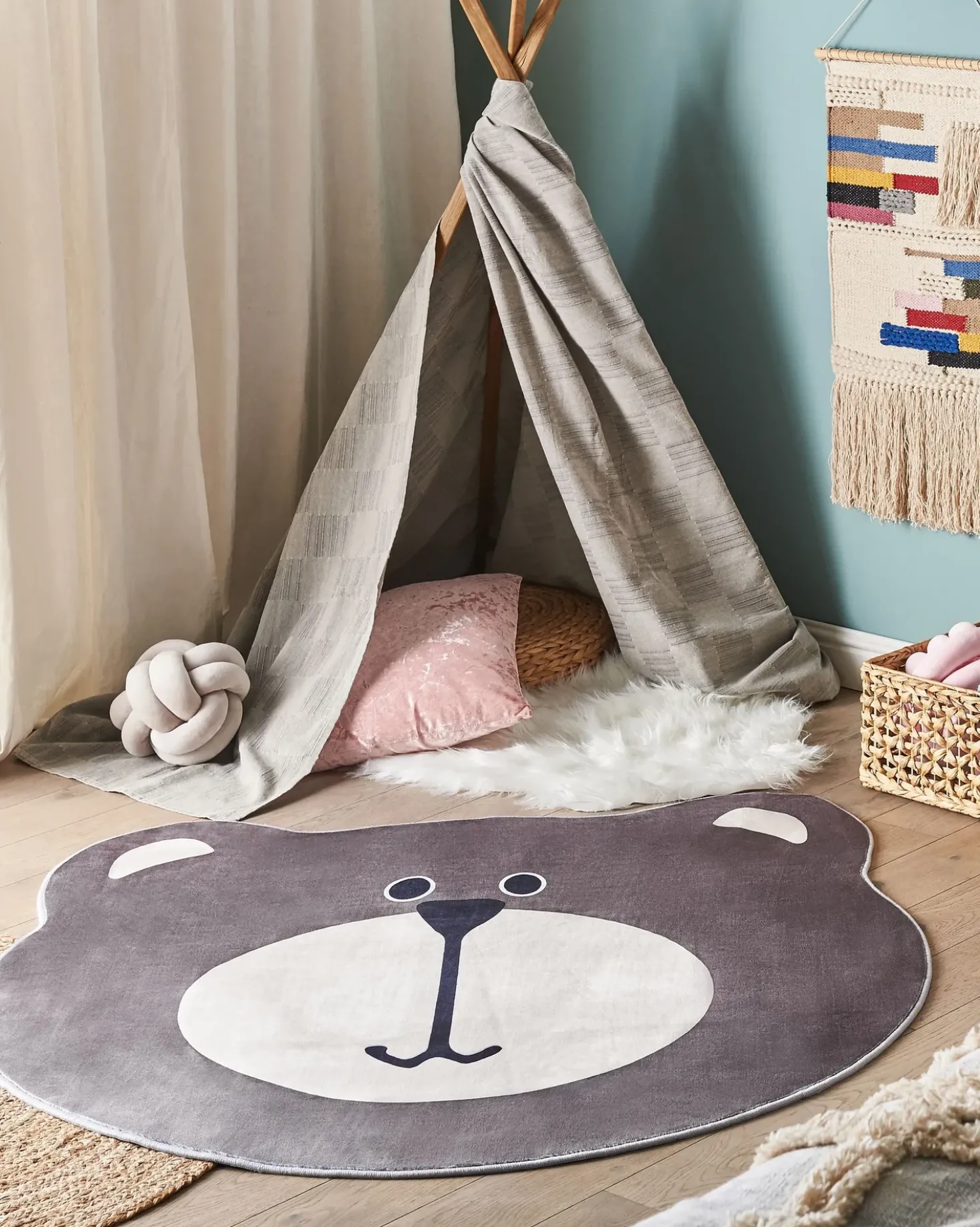 Tappeto per bambini COLARGOL Marrone ø 120 cm