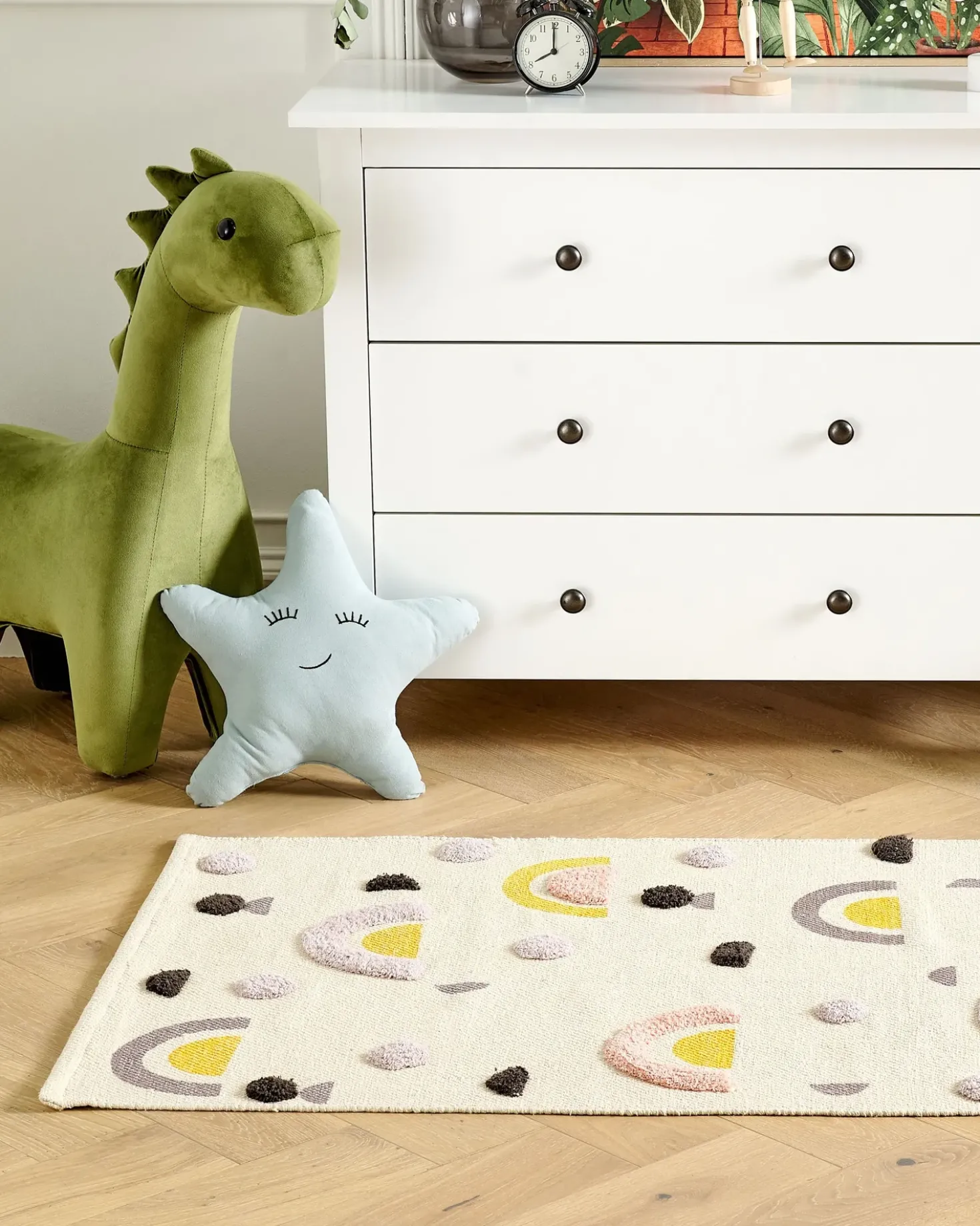 Tappeto per bambini CURUP Multicolore 80 x 150 cm Cotone