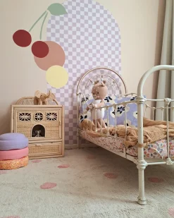 Tappeto per bambini DARDERE Rosa 140 x 200 cm Cotone