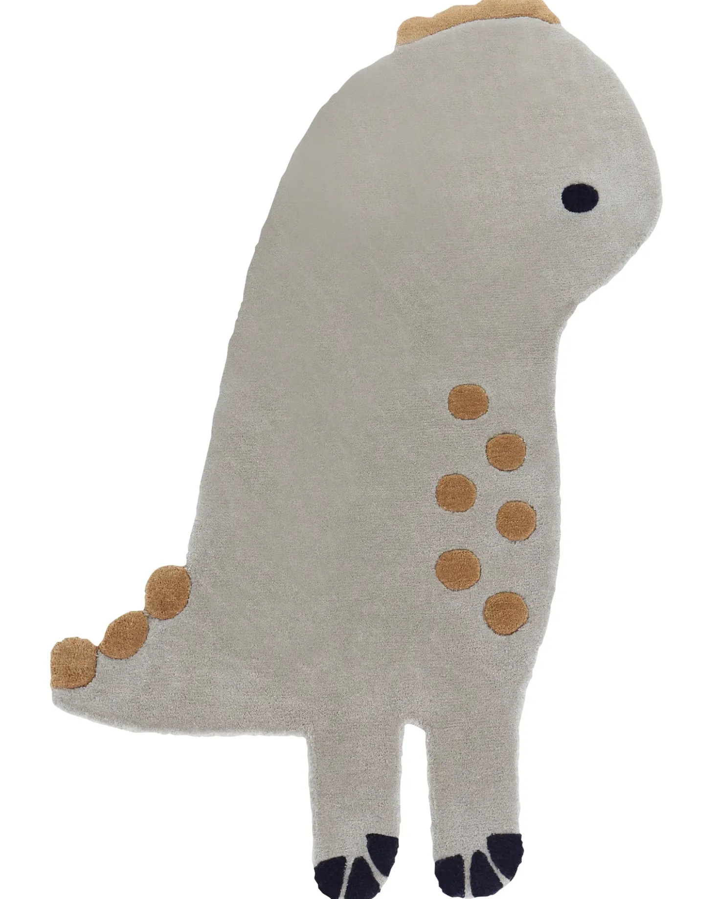 Tappeto per bambini DINO Grigio 100 x 160 cm Lana