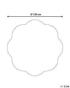 Tappeto per bambini DUREVI Beige chiaro ø 120 cm Cotone