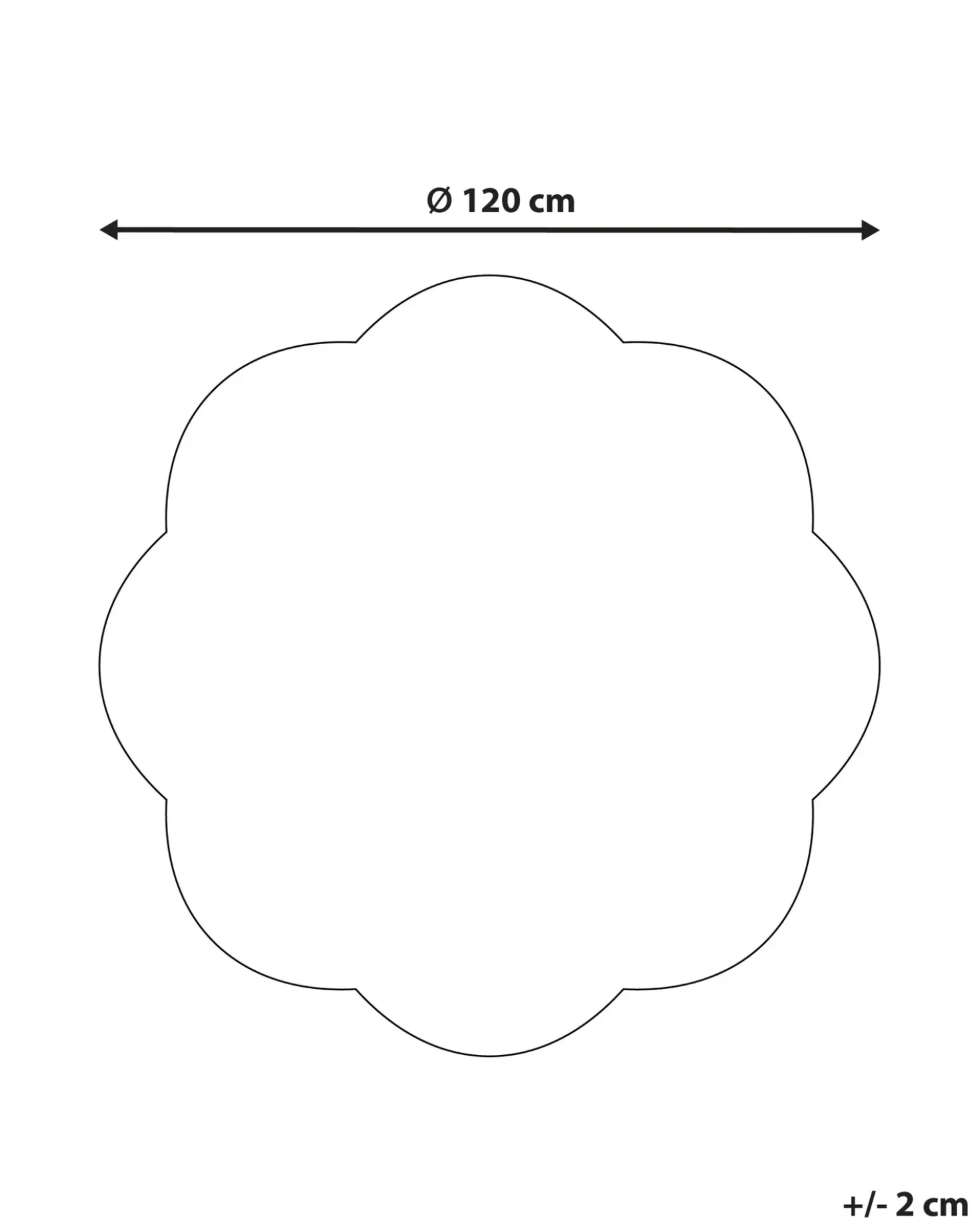 Tappeto per bambini DUREVI Beige chiaro ø 120 cm Cotone
