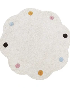 Tappeto per bambini DUREVI Beige chiaro ø 120 cm Cotone