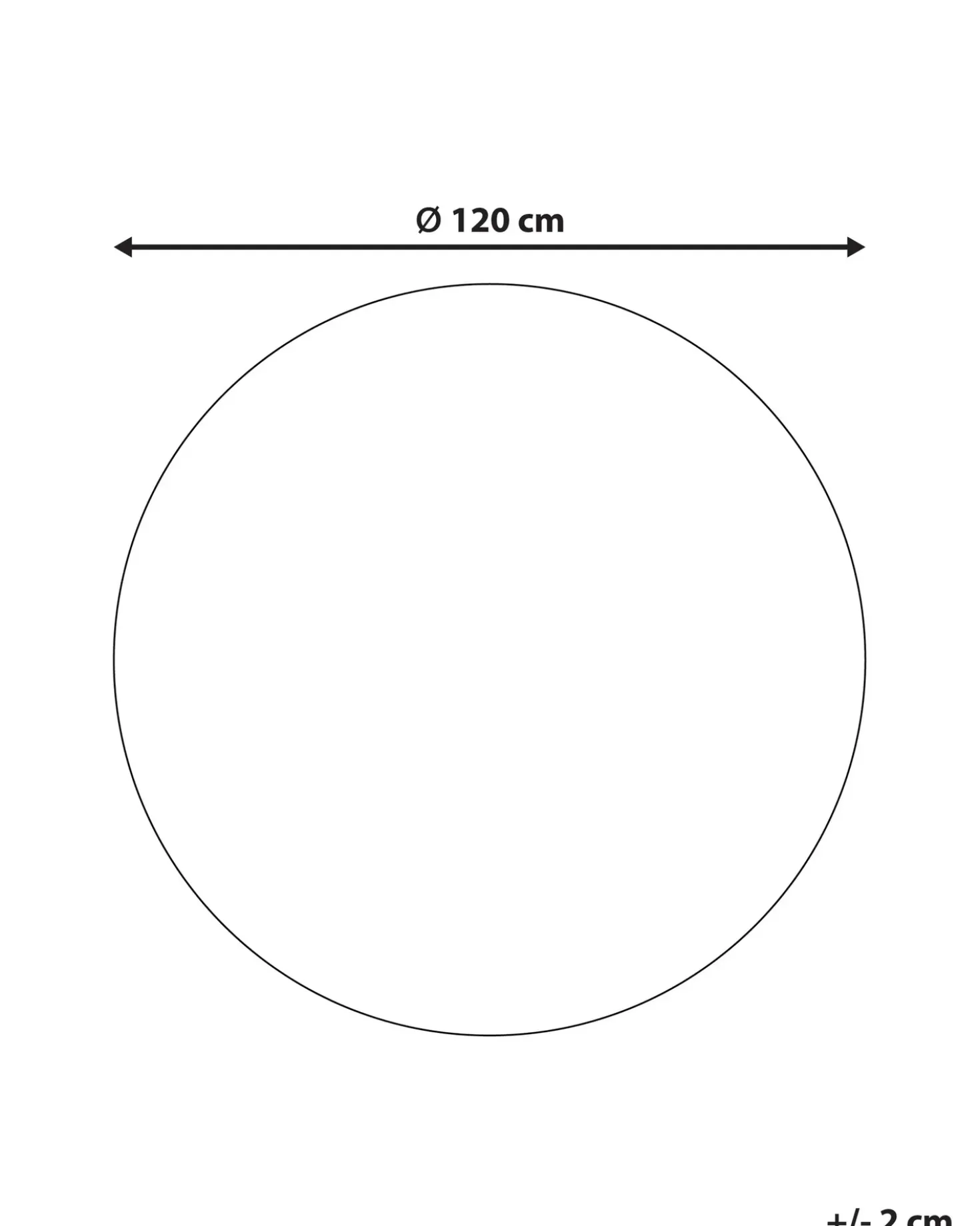 Tappeto per bambini EARTH Beige ø 120 cm Iuta