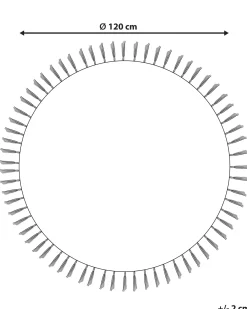 Tappeto per bambini ETSERI Beige ø 120 cm Cotone