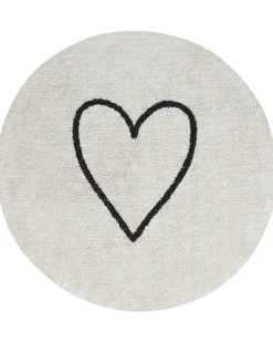 Tappeto per bambini HEART Beige ø 140 cm Cotone