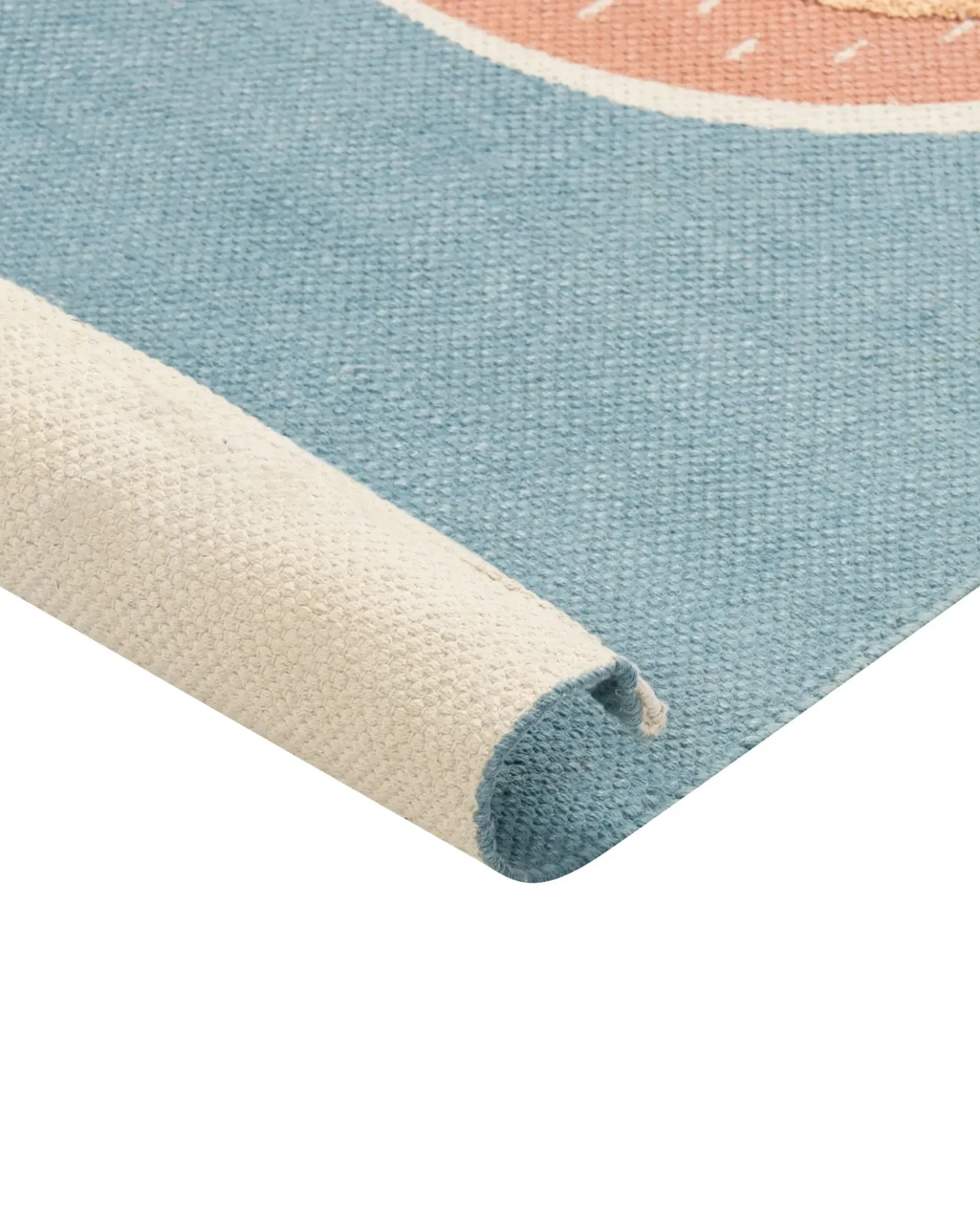 Tappeto per bambini ISAK Blu 80 x 150 cm Cotone