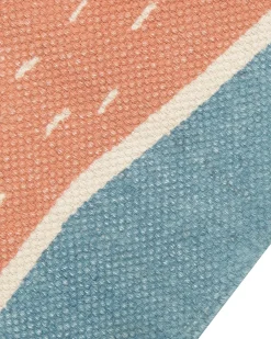 Tappeto per bambini ISAK Blu 80 x 150 cm Cotone