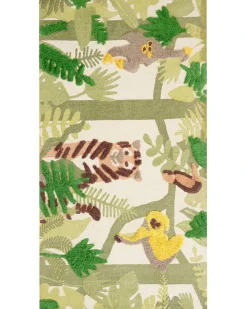 Tappeto per bambini JANHTO Verde 80 x 150 cm Cotone