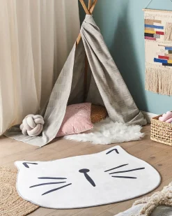 Tappeto per bambini KITTY Bianco ø 100 cm