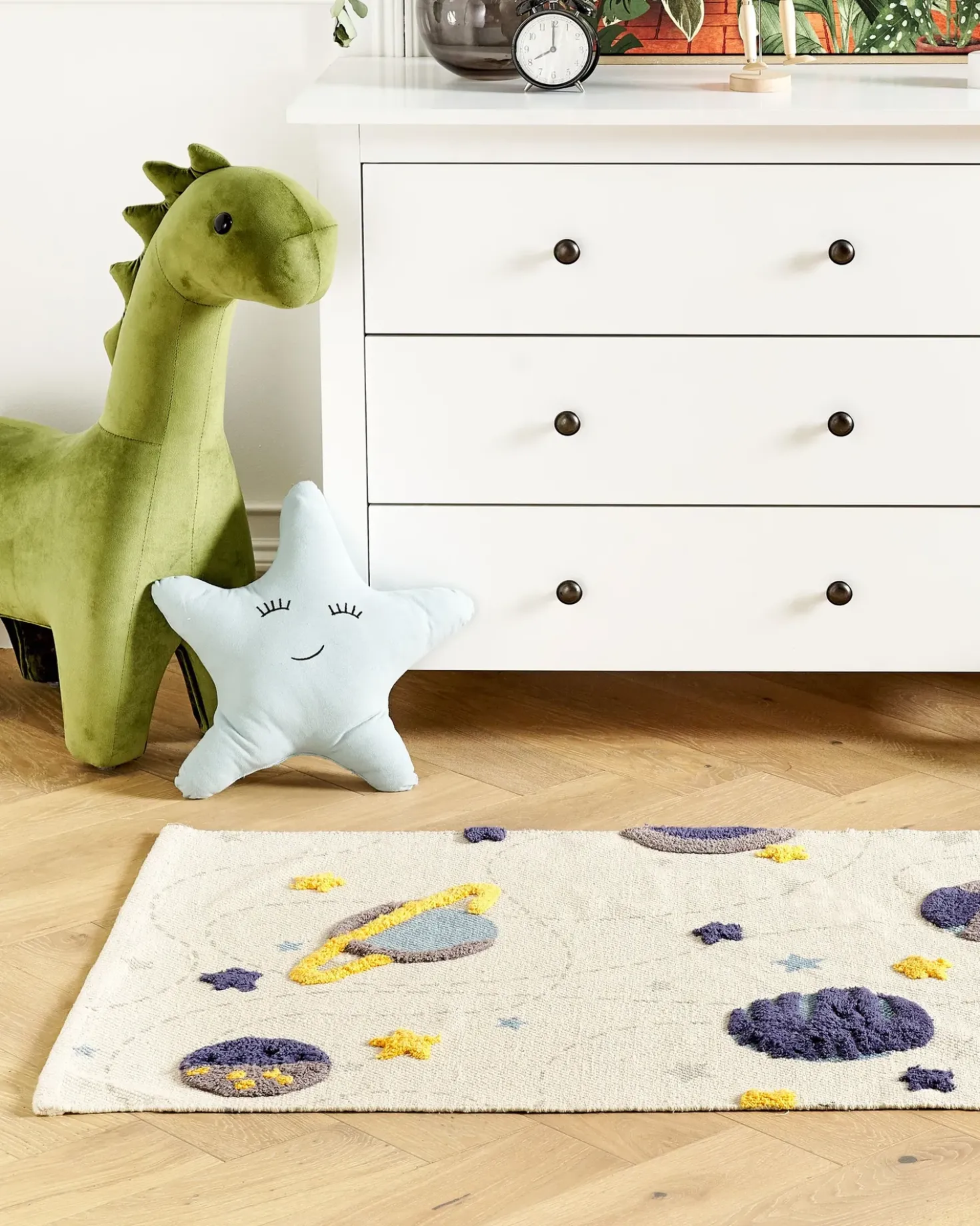 Tappeto per bambini LANGSA Beige 80 x 150 cm Cotone