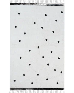 Tappeto per bambini LAZA Bianco sporco 140 x 200 cm Cotone