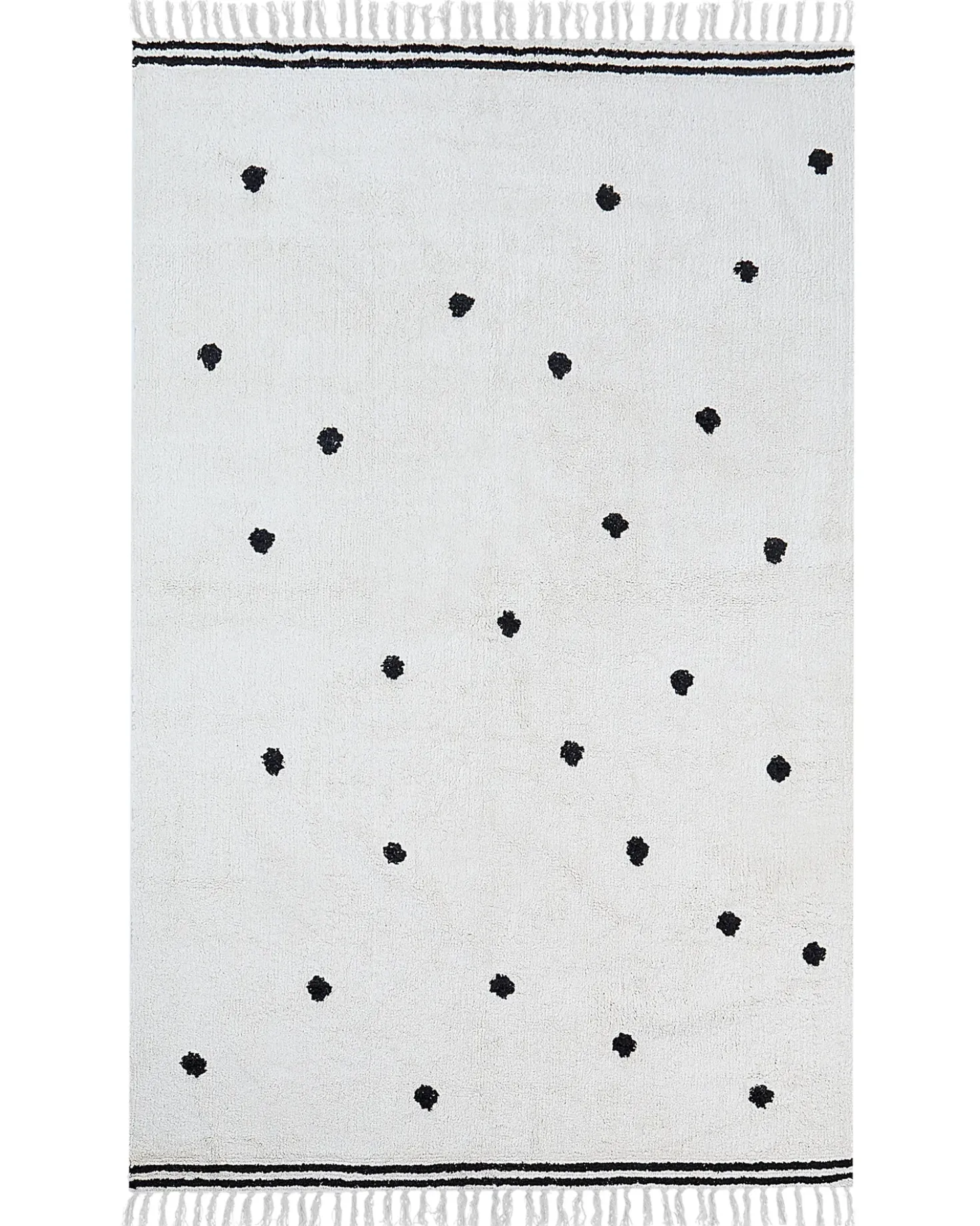 Tappeto per bambini LAZA Bianco sporco 140 x 200 cm Cotone