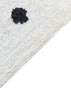 Tappeto per bambini LAZA Bianco sporco 140 x 200 cm Cotone