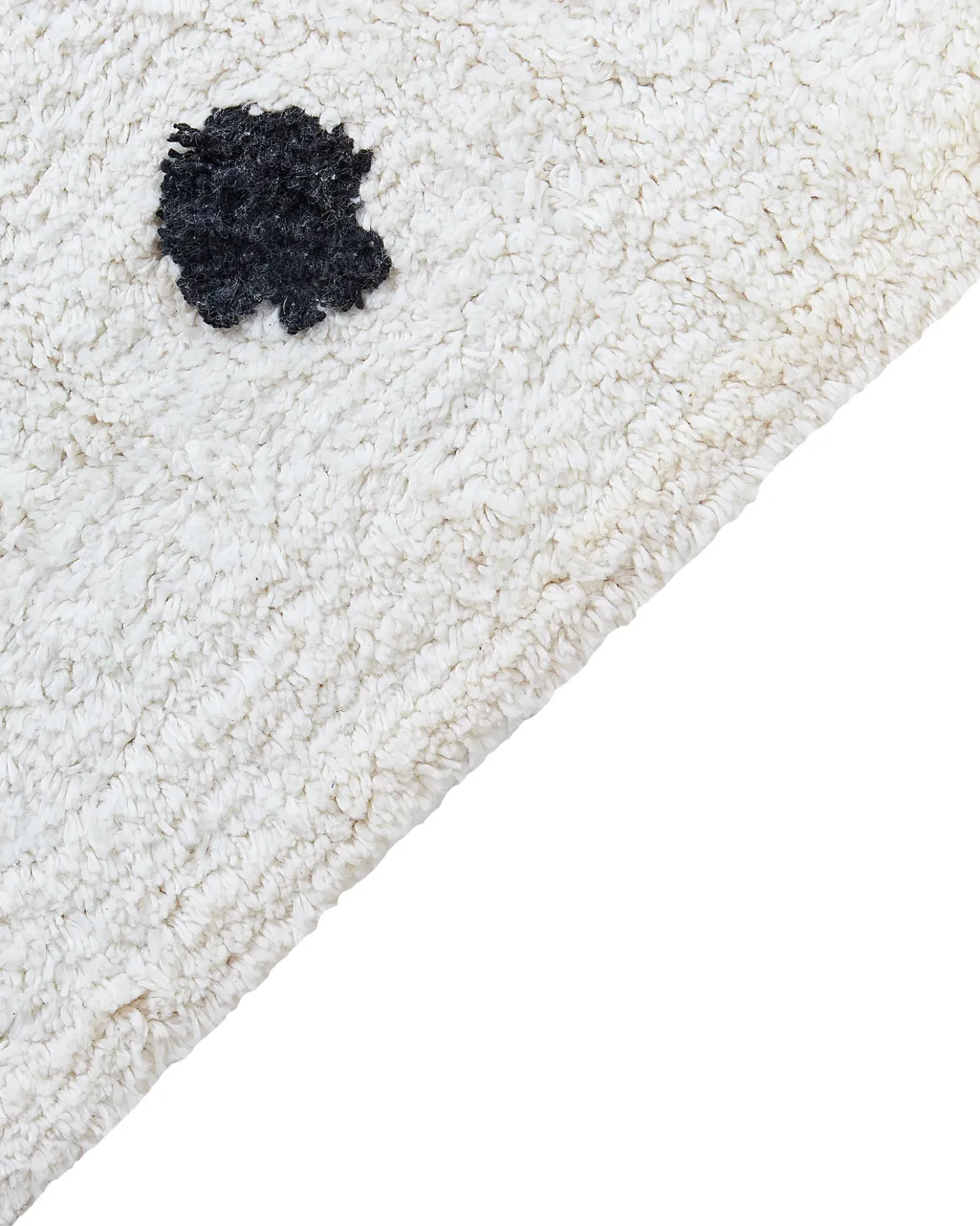Tappeto per bambini LAZA Bianco sporco 140 x 200 cm Cotone