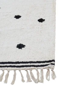 Tappeto per bambini LAZA Bianco sporco 140 x 200 cm Cotone