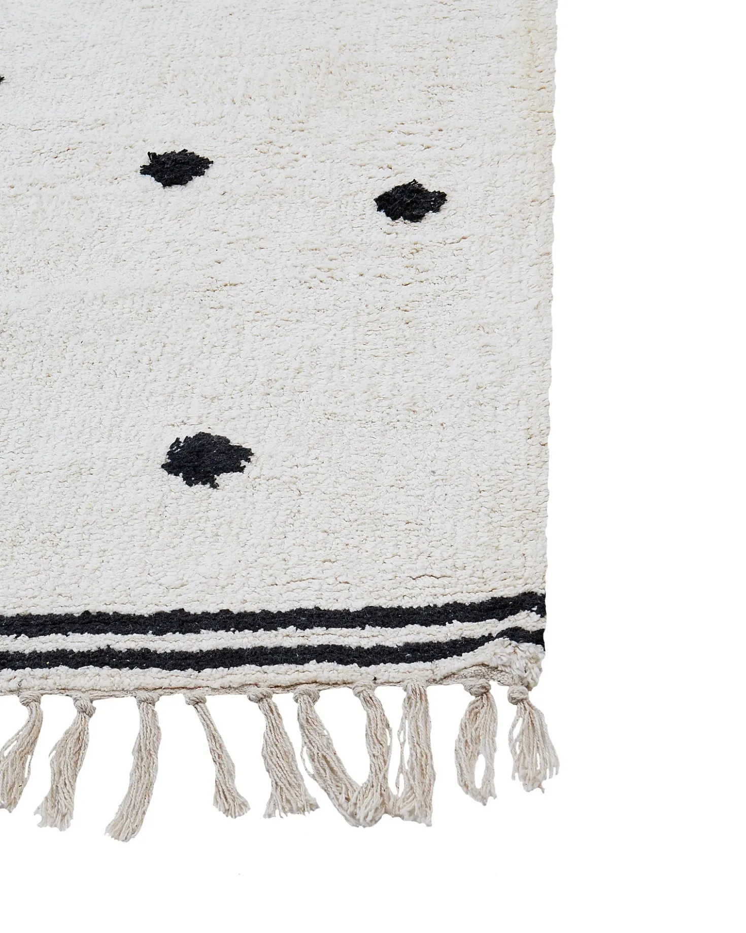 Tappeto per bambini LAZA Bianco sporco 140 x 200 cm Cotone