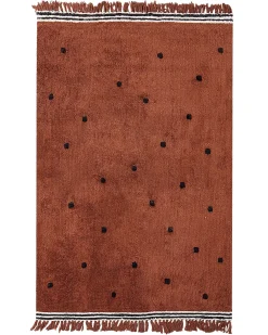 Tappeto per bambini LAZA Marrone 140 x 200 cm Cotone