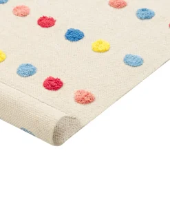 Tappeto per bambini LELES Beige 80 x 150 cm Cotone