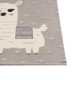 Tappeto per bambini LUBUK Marrone 80 x 150 cm Cotone