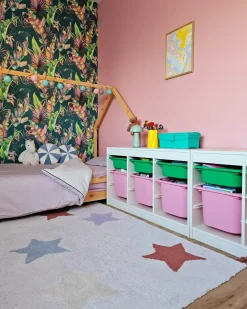 Tappeto per bambini MEREVI Multicolore 140 x 200 cm Cotone