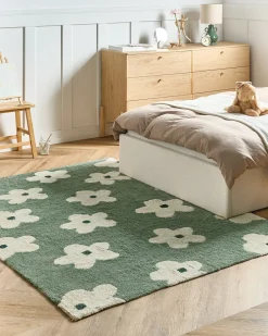 Tappeto per bambini MOKHVA Verde 160 x 230 cm Cotone