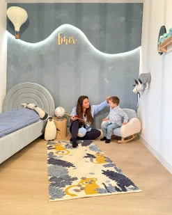 Tappeto per bambini NAIBOS Multicolore 80 x 150 cm Cotone