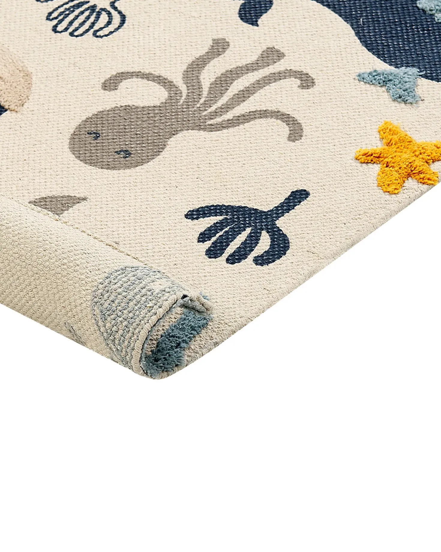 Tappeto per bambini PORSEA Multicolore 80 x 150 cm Cotone