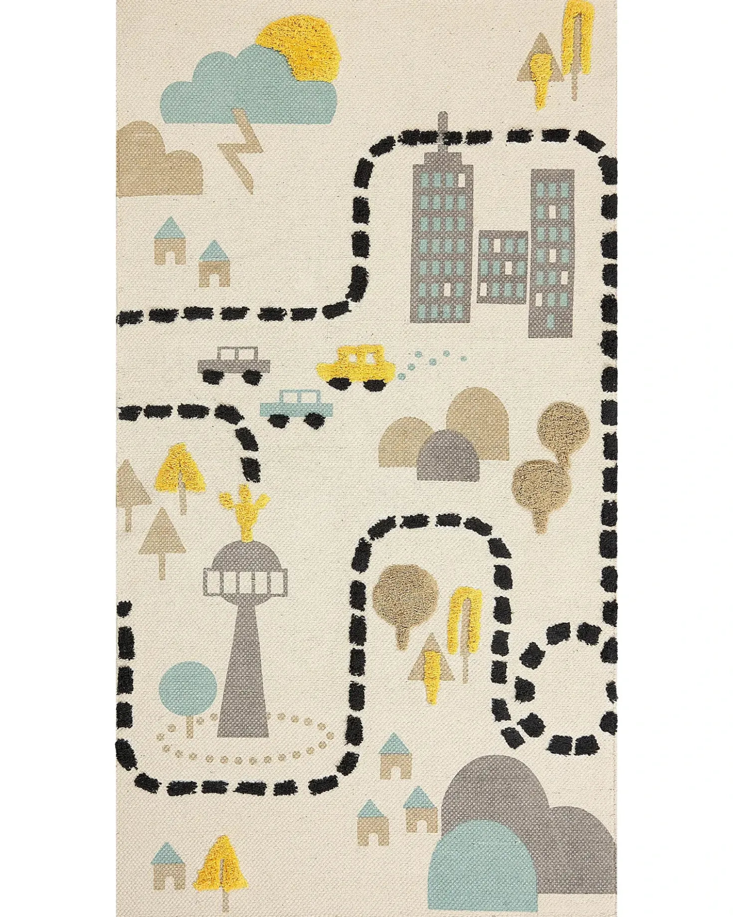 Tappeto per bambini SAZAK Multicolore 80 x 150 cm Cotone