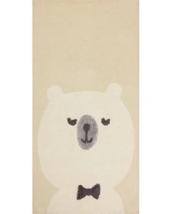 Tappeto per bambini SIMAU Beige 80 x 150 cm Cotone